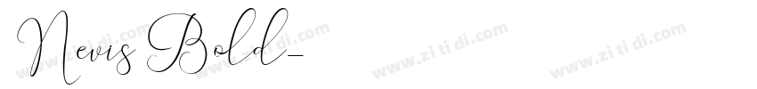 Nevis Bold字体转换